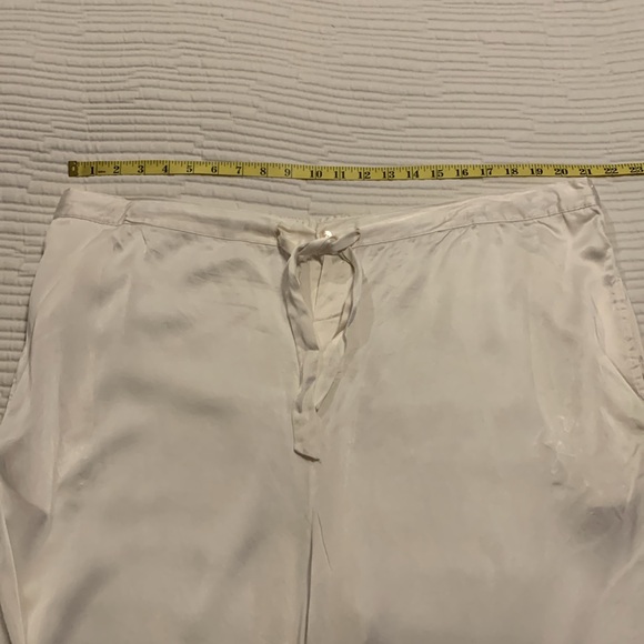 Women’s Silk Wide-Leg Coquette Minimalist Quite Luxury Lounging Pants Size 1X - Picture 11 of 13